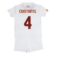 AS Roma Bryan Cristante #4 Fußballbekleidung Auswärtstrikot Kinder 2022-23 Kurzarm (+ kurze hosen)